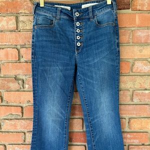 Anthropologie Pilcro and the Letterpress High Rise Flare Jeans Size 27
